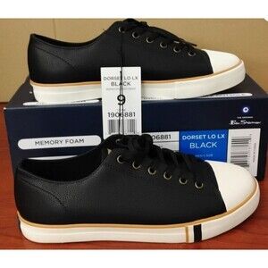 Ben Sherman Dorset Lo LX Black Casual Sneakers Lace Up Shoes Men's Size 9